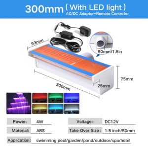 CASCADA 30 CM LUZ LED